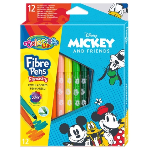 Flamastry mazaki pisaki 12 kolorów Myszka Miki Mickey