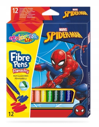 Flamastry mazaki pisaki 12 kolorów SPIDERMAN