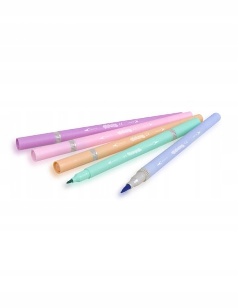 Flamastry mazaki pisaki Pastel pastelowe dwustronne 10 kol PATIO Colorino Flamastry mazaki pisaki Pastel pastelowe dwustronne 10 kol PATIO Colorino