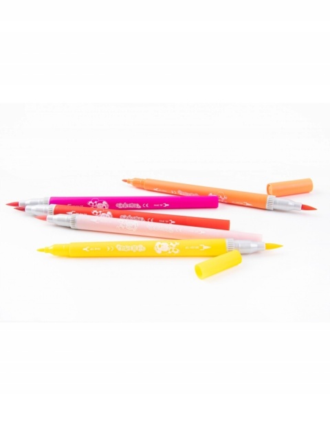 Flamastry mazaki pisaki dwustronne 10 kolorów MYSZKA MINNIE