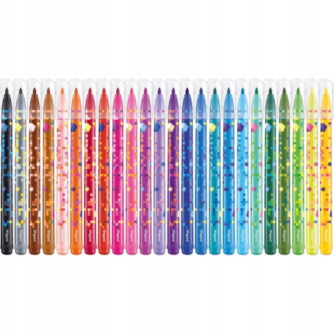 Flamastry pisaki 24 kolory MAPED PIXEL
