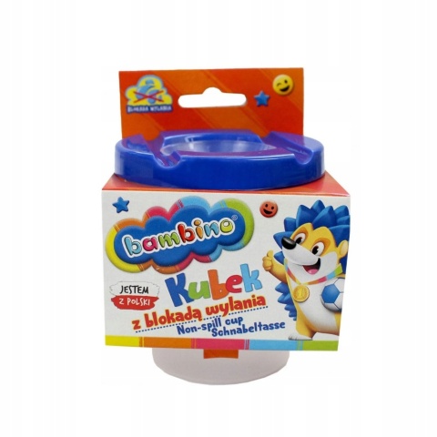 Kubek niekapek z blokadą wylania do farb BAMBINO