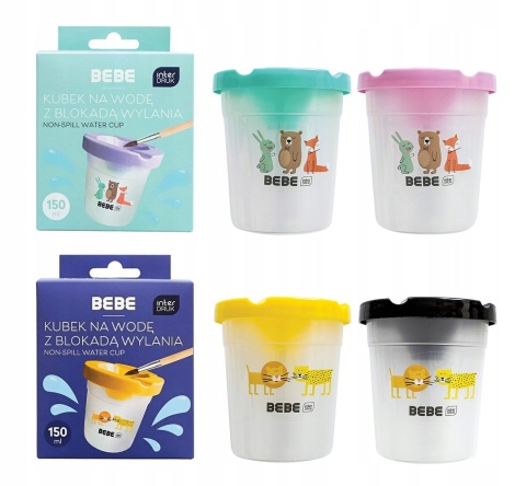 Kubek niekapek z blokadą wylania do farb INTERDRUK