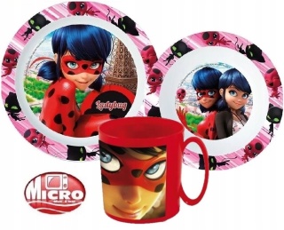 LADYBUG MIRACULOUS zestaw śniadaniowy miska kubek