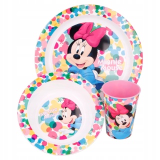 MYSZKA MINNIE zestaw śniadaniowy miska kubek 260ML