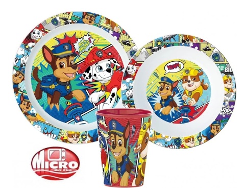 PSI PATROL zestaw śniadaniowy miska kubek 260