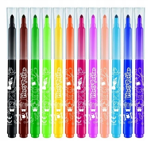 Pisaki mazaki flamastry 12 kolorów HARRY POTTER