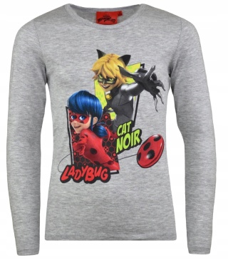 Bluzka t-shirt BIEDRONKA I CZARNY KOT 104