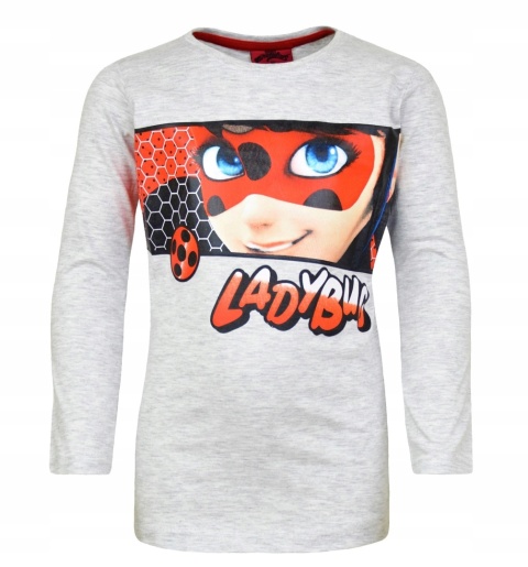 Bluzka t-shirt BIEDRONKA I CZARNY KOT 104