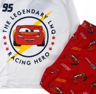 Piżama AUTA ZYGZAK MCQUEEN dziecięca piżama chłopięca długi rękaw 116