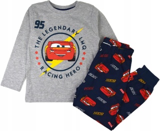 Piżama AUTA ZYGZAK MCQUEEN dziecięca piżama chłopięca długi rękaw 128