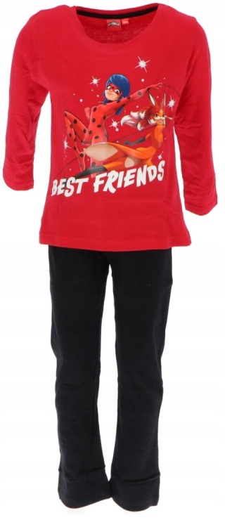 Piżama BIEDRONKA I CZARNY KOT piżama dziecięca dziewczęca 110/116