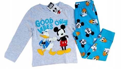 Piżama MYSZKA MICKEY dziecięca piżama chłopięca długi rękaw 116