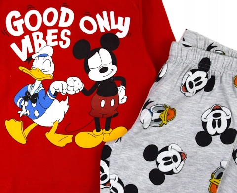 Piżama MYSZKA MICKEY dziecięca piżama chłopięca długi rękaw 128