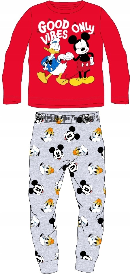 Piżama MYSZKA MICKEY dziecięca piżama chłopięca długi rękaw 128