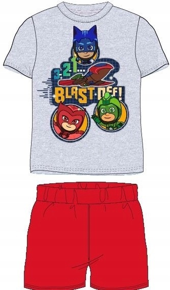 Piżama PIDŻAMERSI PJ MASKS dziecięca letnia 122