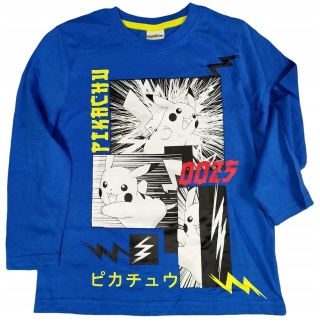 Piżama POKEMON PIKACHU dziecięca piżamka chłopięca długi rękaw 110/116