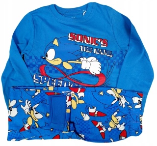 Piżama SONIC dziecięca piżama chłopięca długi rękaw 104