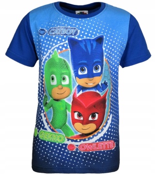 T-shirt bluzka koszulka PIDŻAMERSI PJMASKS r.128