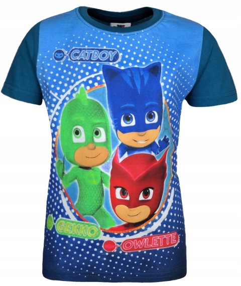 T-shirt bluzka koszulka PIDŻAMERSI PJMASKS r.128