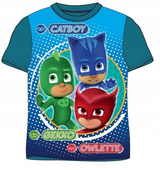 T-shirt bluzka koszulka PIDŻAMERSI PJMASKS r.128