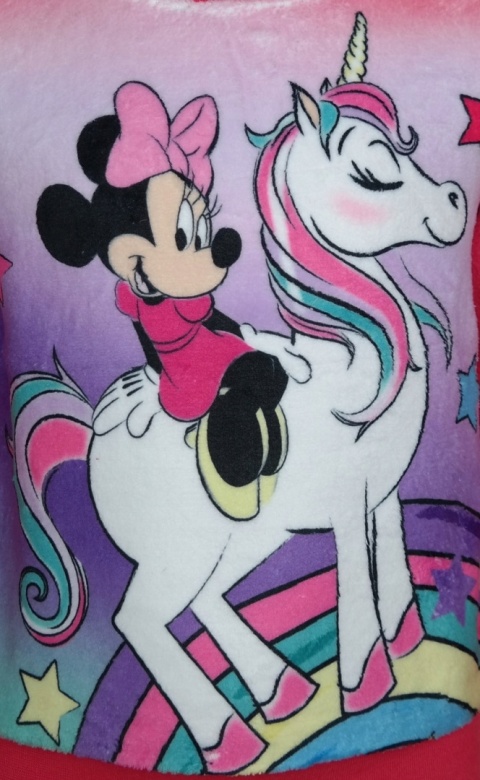 Bluza MYSZKA MINNIE polarowa kudłata 128