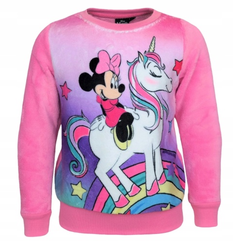 Bluza MYSZKA MINNIE polarowa kudłata 134