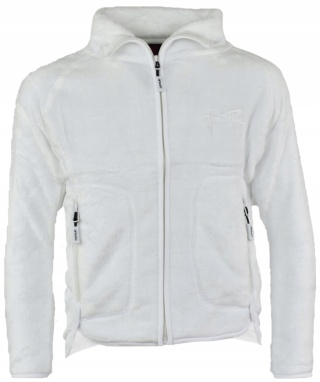 Bluza polarowa rozpinana miś suwak coral 128/134