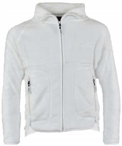 Bluza polarowa rozpinana miś suwak coral 128/134