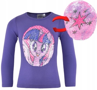 Bluzka t-shirt MY LITTLE PONY magiczne cekiny 98