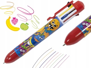 Długopis 8 kolorowy zapachowy Kidea wielokolorowy