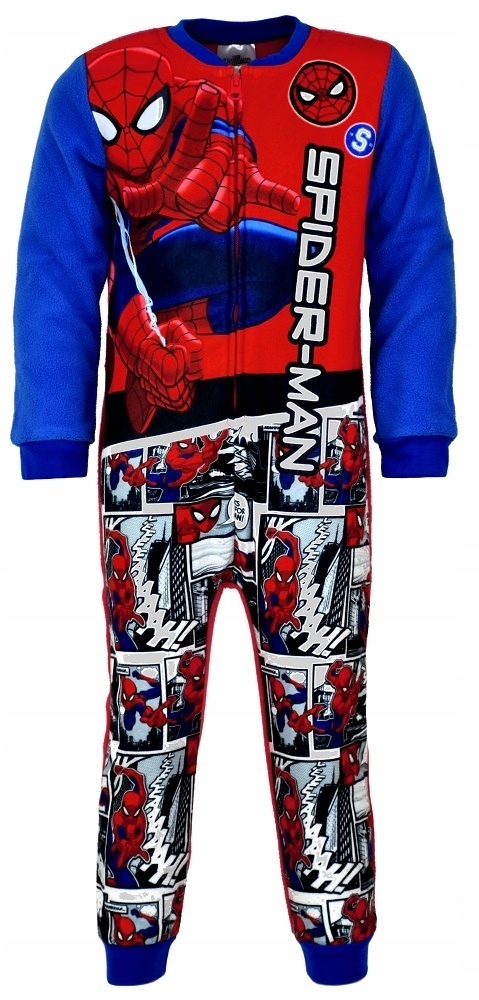 Piżama SPIDERMAN kombinezon polarowy 92/98