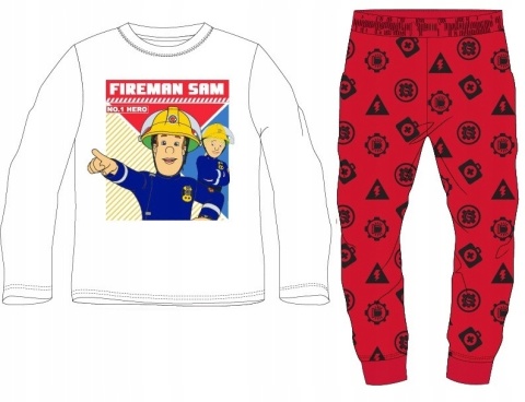 Piżama STRAŻAK SAM dziecięca długi rękaw 128