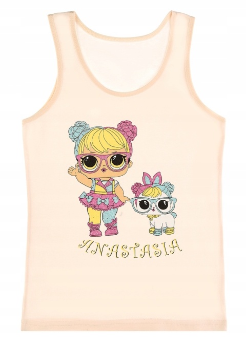 Podkoszulek dziewczęcy dziecięcy t-shirt 134/140