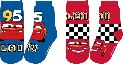 Skarpetki skarpety AUTA ZYGZAK MCQUEEN 2-pak 31/34