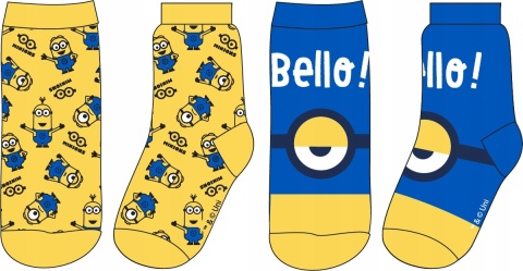 Skarpetki skarpety MINIONKI 23-26 2-pak