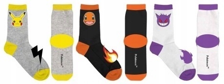Skarpetki skarpety POKEMON PIKACHU 3-pak 23/26