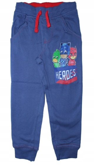 Spodnie PIDŻAMERSI PJMASKS dresowe ocieplane 128