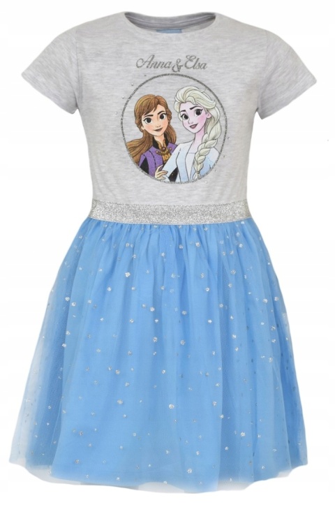Sukienka KRAINA LODU TIUL BROKAT dziecięca 134