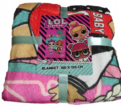 LOL SURPRISE kocyk koc polarowy miękki 100X150