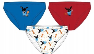 Majtki slipy chłopięce KRÓLIK BING 3-pak 104-110