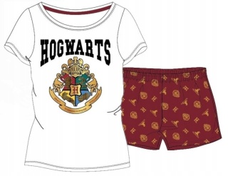 Piżama HARRY POTTER dziecięca letnia brokat 134
