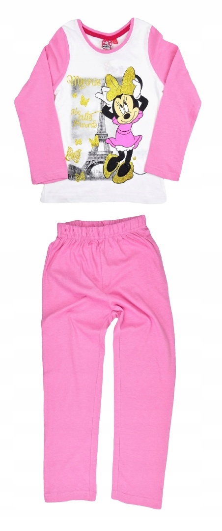 Piżama MYSZKA MINNIE dziecięca brokat 122