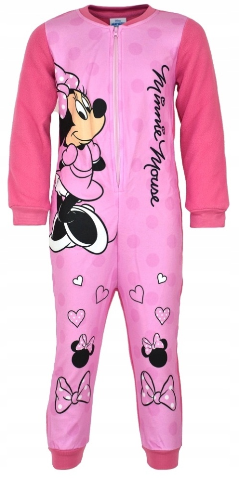 Piżama MYSZKA MINNIE kombinezon polarowy 92/98