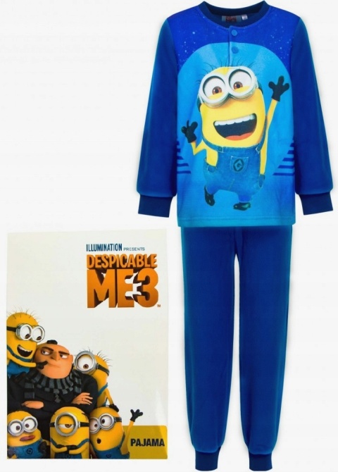 Piżama dziecięca MINIONKI polarowa pudełko 110