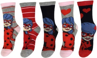 Skarpetki BIEDRONKA I CZARNY KOT 5-pak 27/30