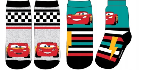 Skarpetki skarpety AUTA ZYGZAK MCQUEEN 2-pak 31-34