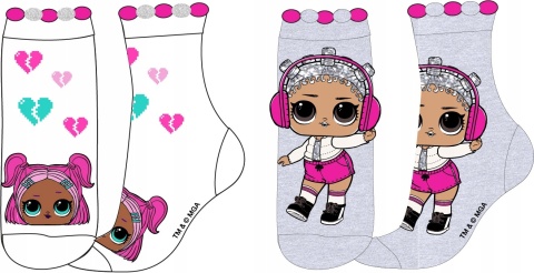 Skarpetki skarpety LOL SURPRISE 2-PAK 23-26