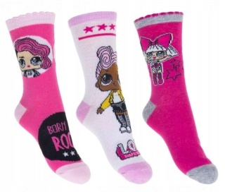 Skarpetki skarpety LOL SURPRISE 3-PAK 27/30