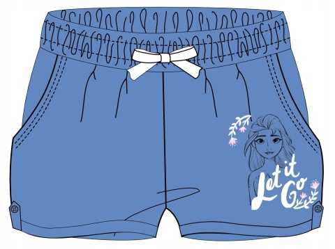 Spodenki szorty KRAINA LODU FROZEN dziecięce 104